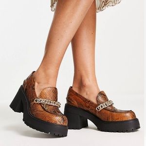 Asos design chunky snake shoes